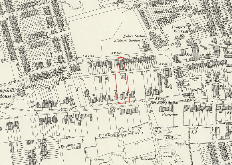 Edwin Ing Land Swindon 1914 Map