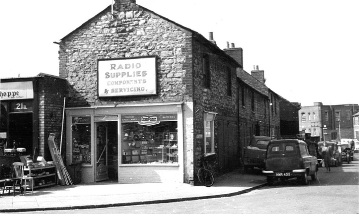 Radio Spares Shop Corner of Regent Place Swindon early 1960's