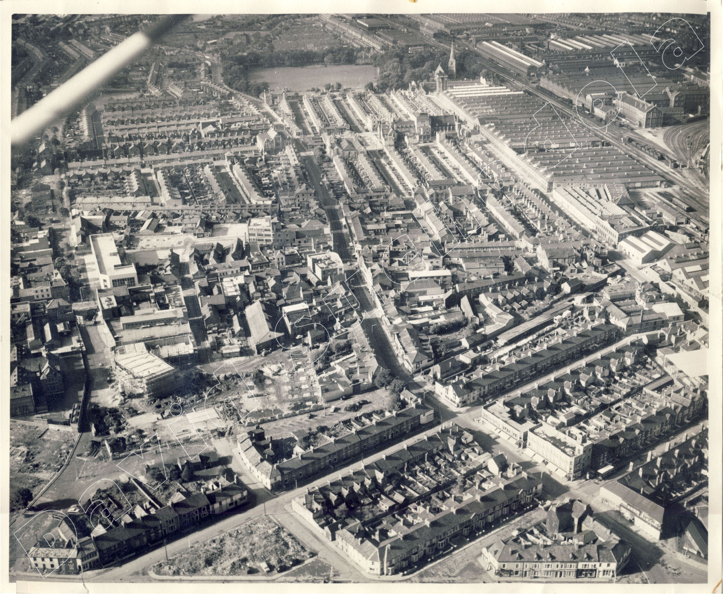 Aerial View of Fleet Street Swindon